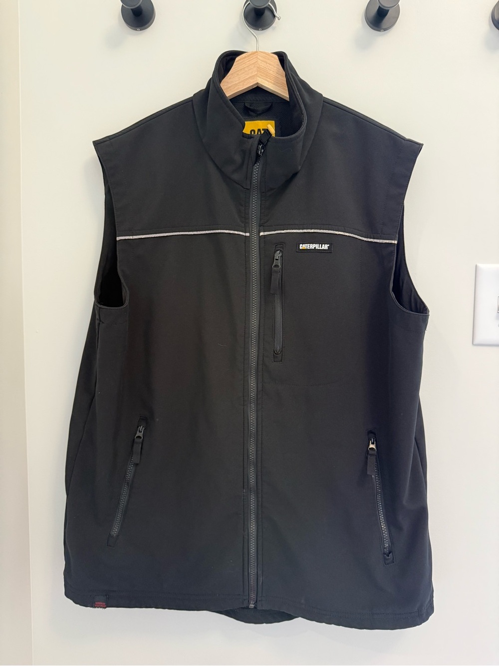 Caterpillar Men's Black Softshell Work Vest